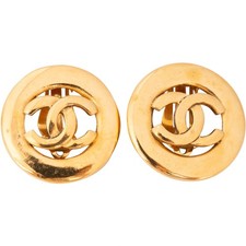 Chanel Golden CC Earclips Coco CC Ohrstecker Ohrringe