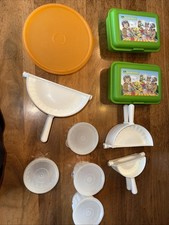 3tlg Ravioli Former Maultaschenformer Tupper Puddingförmchen 3 Box Lunchbox Set