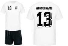 Kinder Deutschland Trikot Shirt Baby Retro Set Nationalmannschaft WM 90 74 1990