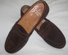 CHURCH´S klassische Slipper Halbschuhe Wildleder dunkelbraun Gr. 38