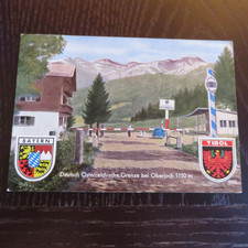 alte AK Landesgrenze, Oberjoch, Bad Hindelang, Deutsch Österreichische Grenze
