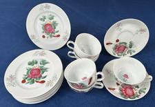 August Warnecke Ostfriesland handbemalt Teeservice 13 Teile Porzellan