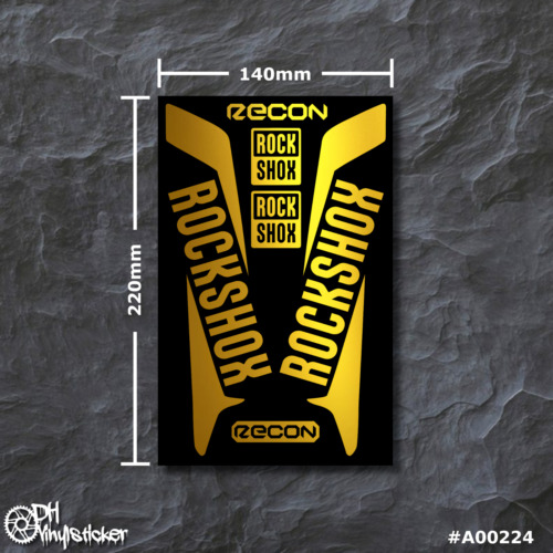 Rockshox recon stickersatz - recon,