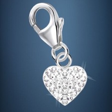 Herz Charm 925 Sterling-Silber