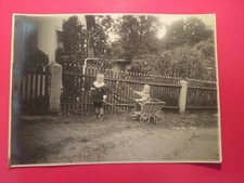 Altes Foto Vintage antik Jungen Pimpfe  Leiterwagen Mode old Photo boys Play 