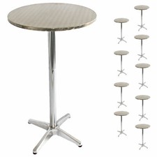 10er set alu stehtisch - 10er-set, alu-stehtisch