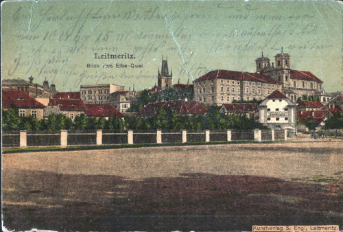 Leitmeritz blick vomelbe - leitmeritz,