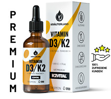 KRÄUTERLAND Vitamin D3+K2 Tropfen 50ml All Trans MK7 K2VITAL von Kappa
