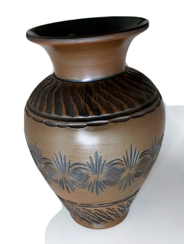 Deutsche handarbeit ton vase - handarbeit,