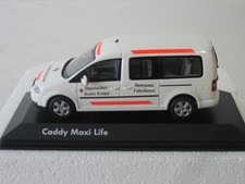 Minichamps VW Volkswagen Caddy Maxi Life weiß 1:43 Rotes Kreuz Fahrdienst