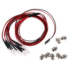 8-teiliges LED Lichtset Scheinwerfer Headlamp Lampe passend RC Cars Axial SCX10 D90 HPI