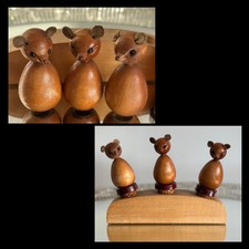 Ostalgie Vintage DDR Holz 70er Deko Midcentury Retro Korken Berlin Bär