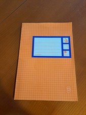 Schulheft orange DIN A5 kariert ohne Rand 