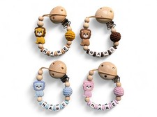 Schnullerkette mit Namen Löwe