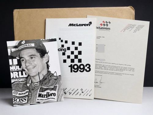 Ayrton senna signed - signed, '93