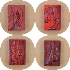 4  Feuerzeuge, Edelholz