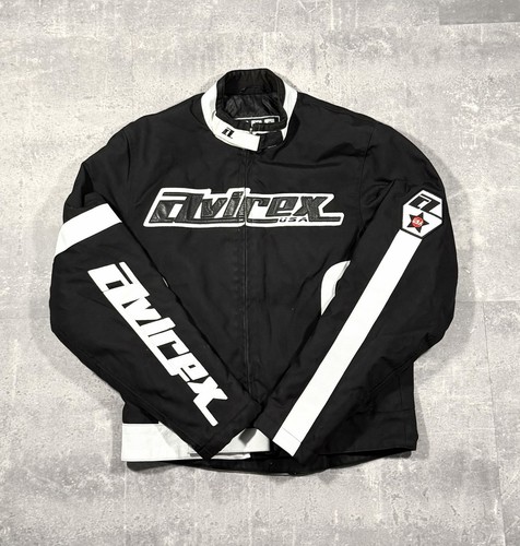 Avirex black and white jacke - black,