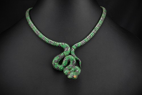 Prächtiges collier schlange - prächtiges,