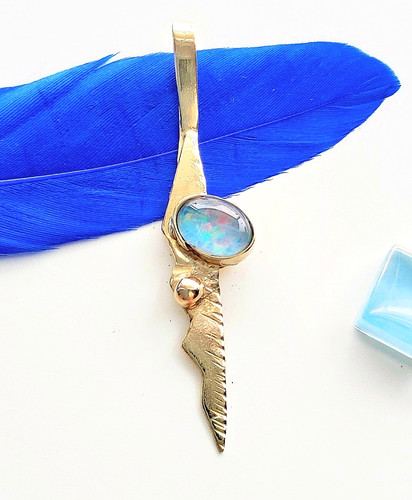 Interessanter opal anhänger - interessanter, opal-anhänger