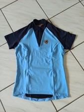 Castelli Radtrikot Damen Gr. S hellblau  *NEU*  Stretch Rückentasche Kurzarm