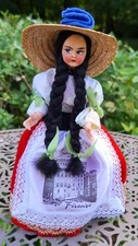 Trachtenpuppe Florenz Italien - Plastik handbemalt - ca. 20cm -Souvenir Sammler