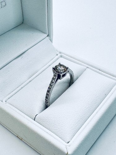 750 weißgold ring diamanten - ring,