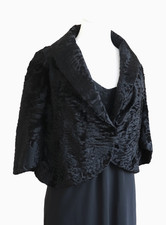 Pelzjacke Breitschwanz Persianer Bolero Cape Fell Oper Theater Lammfell Schwarz