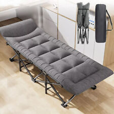 190cm Feldbett Campingbett Bett Liege Gästebett Klappbett Faltbett mit Matratze