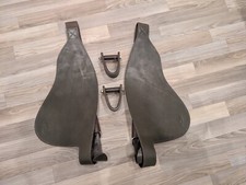 Barefoot Breite Westernfender braun 1/2 und Westernsteigbügel Dreher 90°