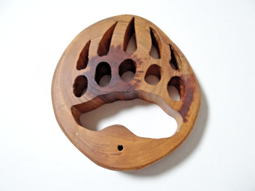 Holz deko bärentatze - holz,