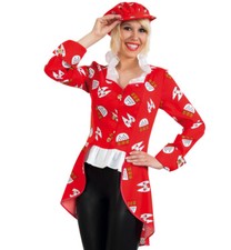 Damenkostüm Frack Köln in rot-weiß Kölle Alaaf Jacke Kölner Karneval 12239913F