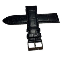Uhrenarmband Lederarmband Schwarz Kroko Optik   Esprit 25 mm 22042502SKO