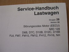 Werkstatthandbuch Störungscodes Motor Volvo Truck FL6 FM7 FM10 FM12 FH12 FH16  