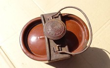 Notbehelf-Henkelmann  * WEHRMACHT Anlasskraftstoffbehälter KÜBELWAGEN *  Emalier