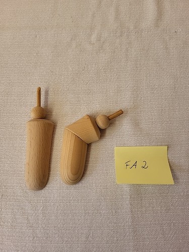 Paar arme holz rohling - 1,
