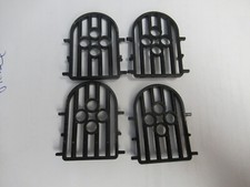 4 schwarze Gitter für Fenster