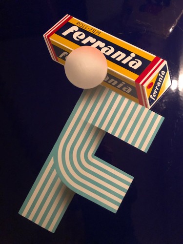 Ferrania großes schild - -,