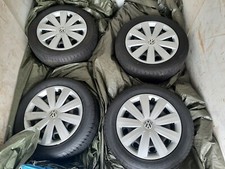 205/55 R16 H91 GOODYEAR EFFIZIENTGRIP, 4 REIFEN AUF STAHLFELGE MIT Radkappe, Gut