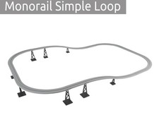 20-TEILIG | Monorail Schienen – kompatibel mit LEGO® Airport Shuttle 6399 | NEU