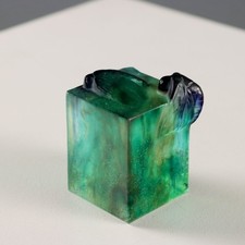 Vintage Briefbeschwerer Glas