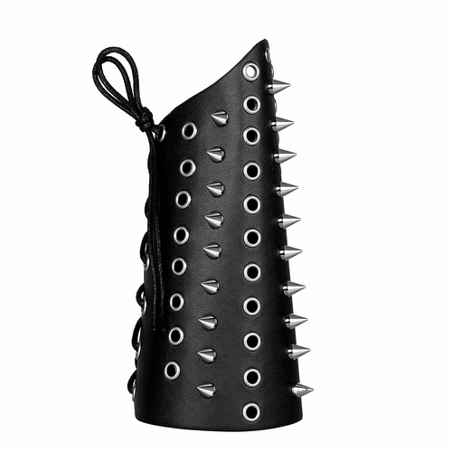 Punk breite schwarze leder - schwarze,