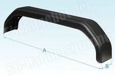 Tandem Kotflügel 240x1500mm Kunststoff Schutzblech für Pkw Anhänger 24 x 150 cm