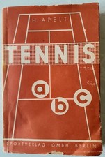 Tennis abc H. Apelt 1952 Sportverlag GmbH Berlin DDR Ostalgie