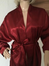 Glänzend Satin/Perlon/Nylon Negligeemantel Morgenmantel Hausmantel Maße beachten