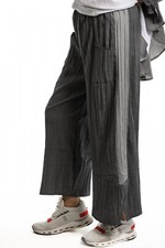 Champagne Horatio Hose mit Streifen Gummizug  Gr. L anthra  Viscose Crash