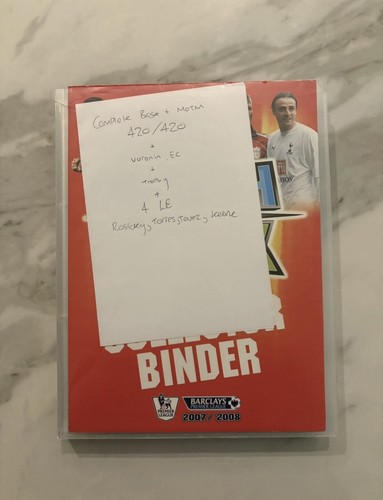Topps match attax - match, 2007/08