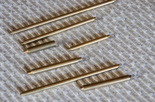 Rundstäbe messing massiv mit - messing,