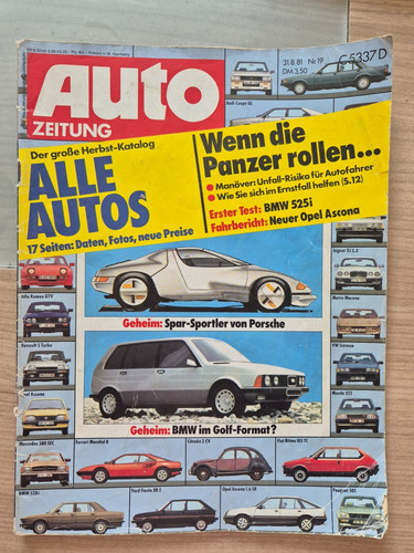 Auto zeitung 1981 - auto, 19/1981