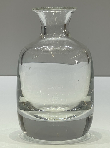 Schwere vintage klarglas vase - vintage,