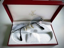 Cartier Brille Godron Platine Gold Rare
